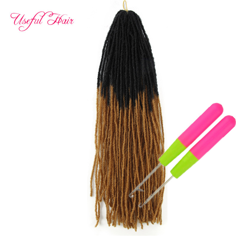 

Dreadlocks Ombre Blonde Crochet Hair Extensions Pure hooks gift Synthetic Hair Weave 18Inch Braiding Hair Sister Micro Locks Straight Dhgate, #27
