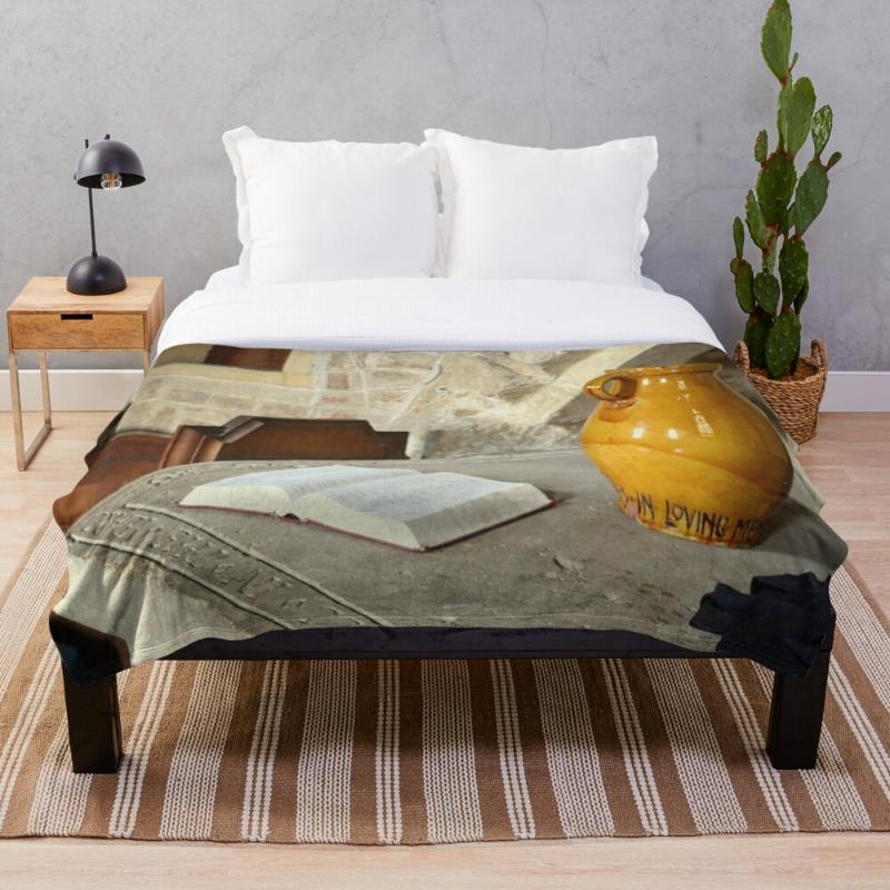 

Soft Blanket for Bed Sherpa Flannel Fleece Blanket Home Travel Sofa Soft Throw The Altar Tomb Of John Kenn 1593