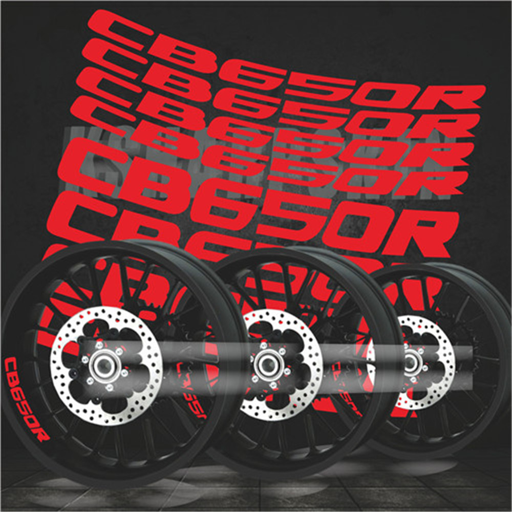 

Motorcycle sticker waterproof tire auto supplies reflective logo wheel decoration sticker for Honda cb650r cb 650r