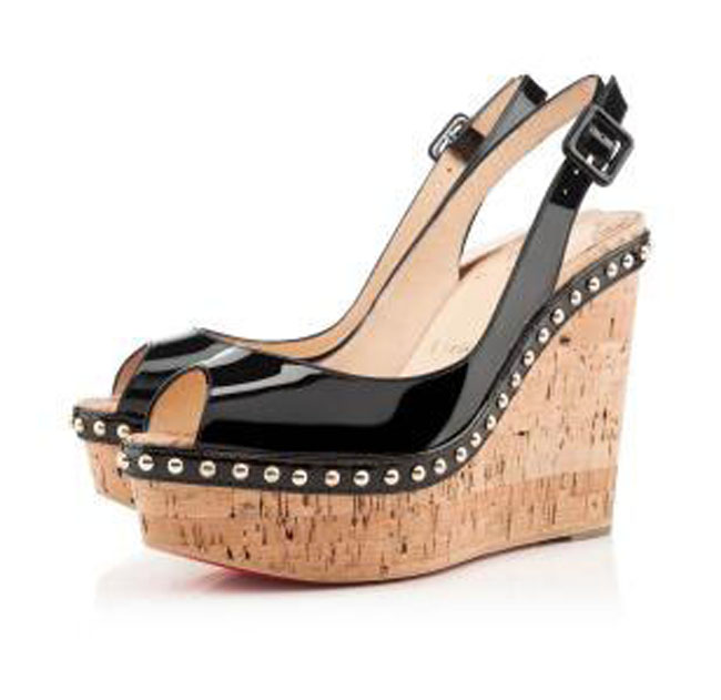 Top Design Womens Wedges Red sole Sandals With Spiked Lady Pumps Summer Open Toe Slipper,Women Wedding Party Dress High Heels With Boxes