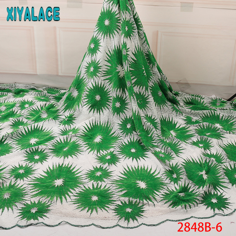 

Nigerian Double Net Lace Fabrics Aso Ebi Fabric Africa Lace Fabric High Quality Embroidery Laces for Women KS2848B-6