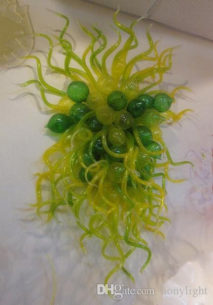 

Green Glass Bulbs Wall Light Fixtures Style Hand Made Blown Glass Wall Lamps Beautiful LED Wall Sconce for Home Wedding Hotel Decor