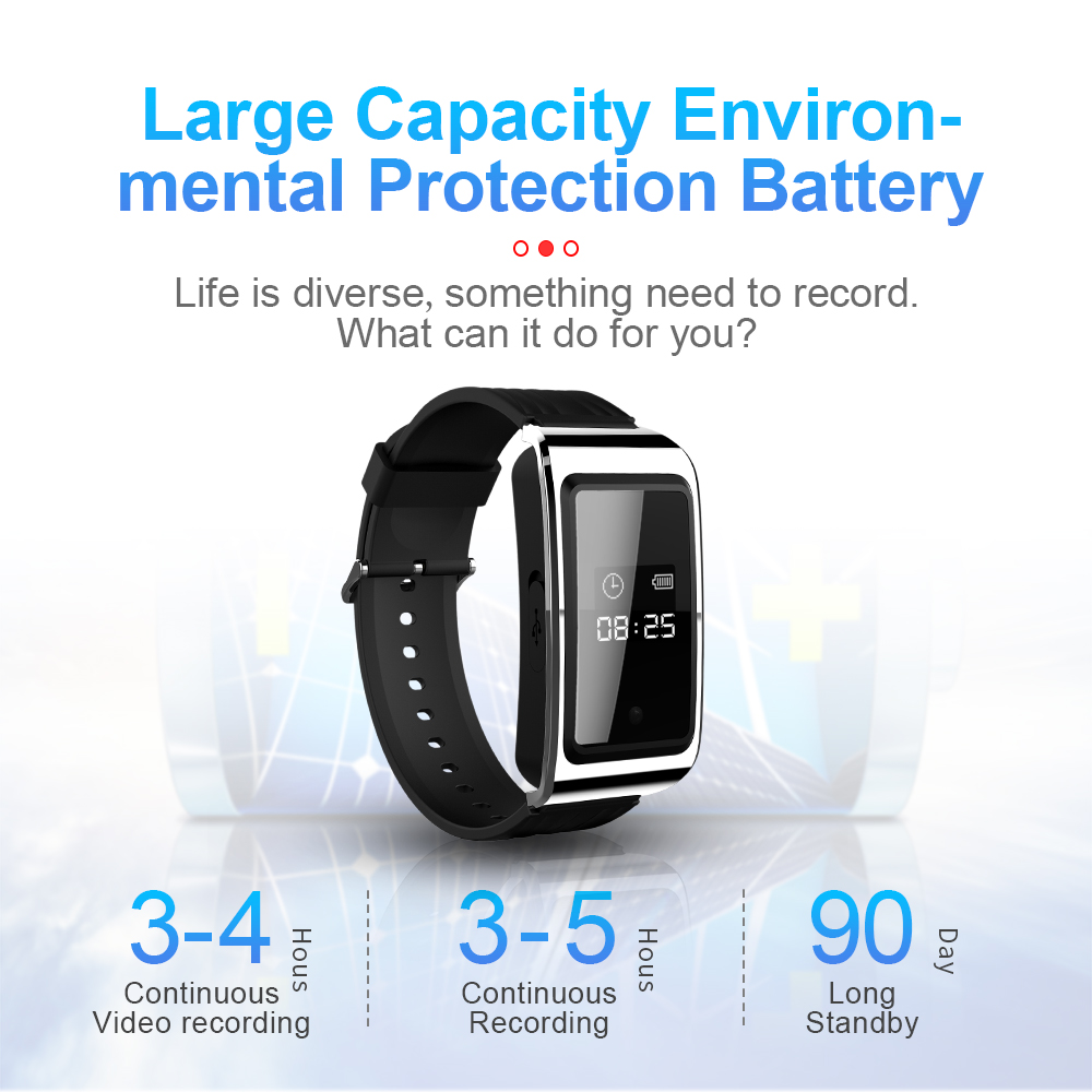 

Full HD 1080P Smart bracelet mini camera 8GB 16GB 32GB wearable watch Mini DV camera DVR digital voice video recorder
