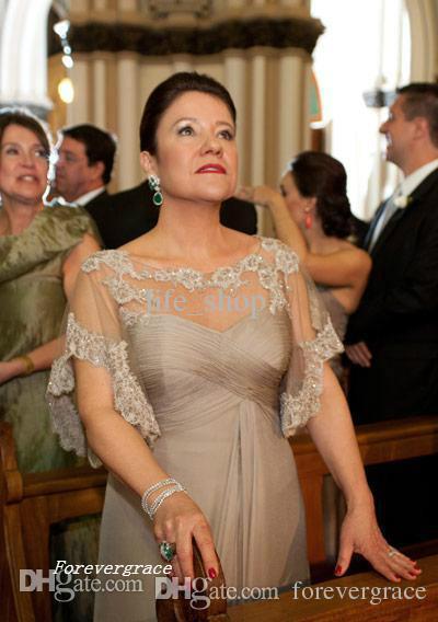 

2019 Vintage Sheer Neckline Mother of the Bride Dresses Couture Formal Godmother Women Wear Evening Wedding Party Guests Dress Plus Size