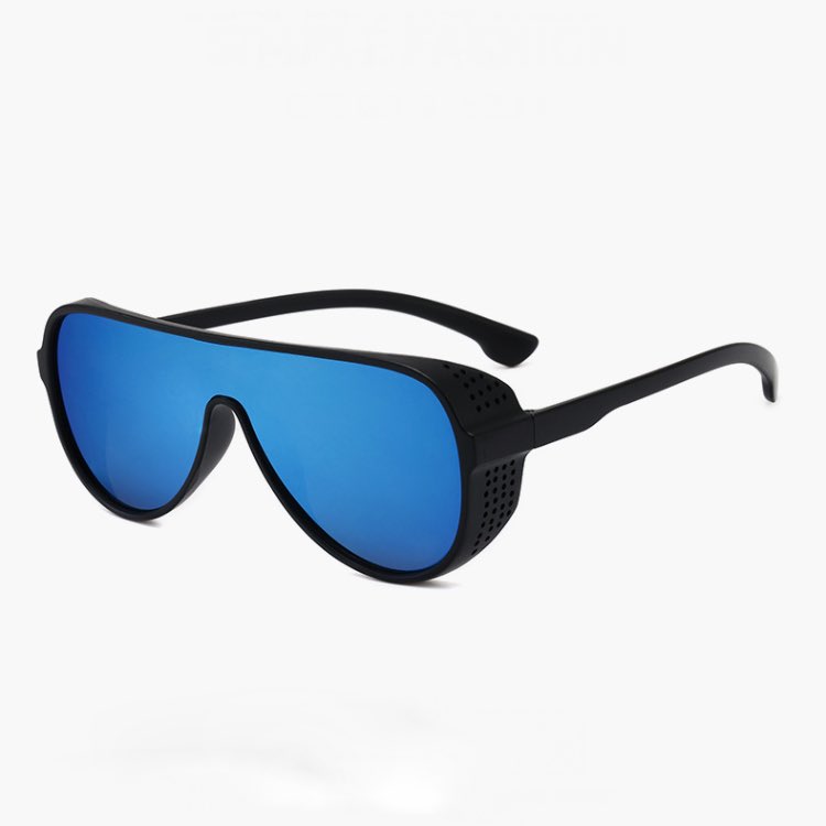

New Fashion Rivet Polarized Sunglasses Women Big Frame One Piece Summer Cool Sun Glasses Outdoor Beach Eyewear ES803