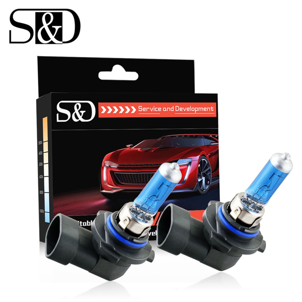 

2pcs 9006 HB4 55W 12V Super Bright Halogen Bulb Car Headlight Lamp Fog Lights High Power Auto Light Bulbs 5000K White