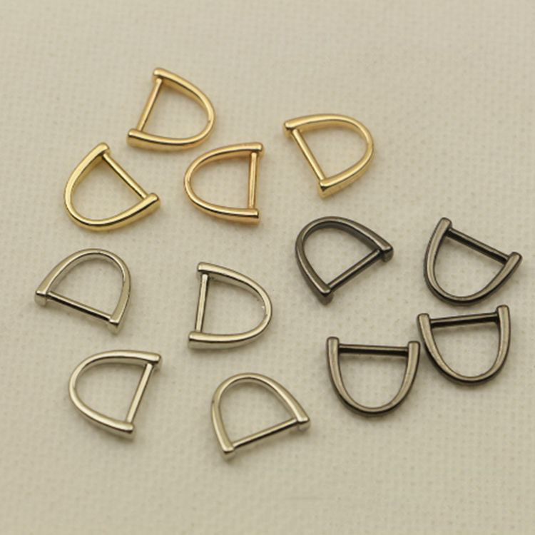 

Detachable D Ring Belt Buckles Screw 10mm Metal Bags Buckle Clasp Handbag Strap Hooks Handle Connector Hanger, Black