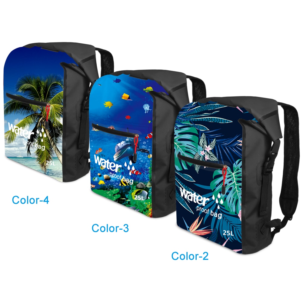 

Wholesale-25L Outdoor Waterproof Dry Bag Roll Top Floating Backpack Swimming Bag for Kayaking Rafting Boating River Trekking Swimming Bags, Dark blue