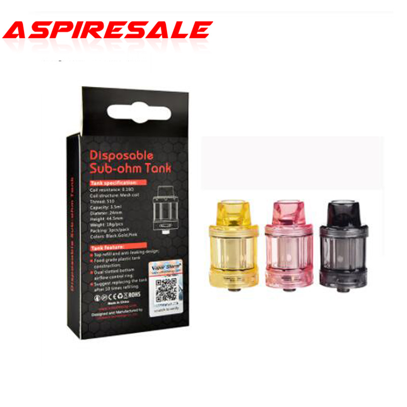 

Authentic Vapor Storm D11 Disposable Sub Ohm Tank 0.16ohm Mesh Coil Atomizer Bottom Airflow Top Filling Refillable Vaporizer