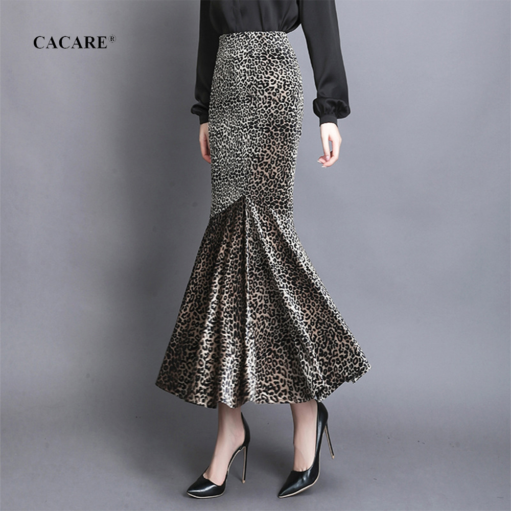 

2022 Velvet Long Skirt Women Fashion Trumpet Mermaid Skirt Elegant Ladies Skirts F0208 High Waisted S-2XL, Skirt only