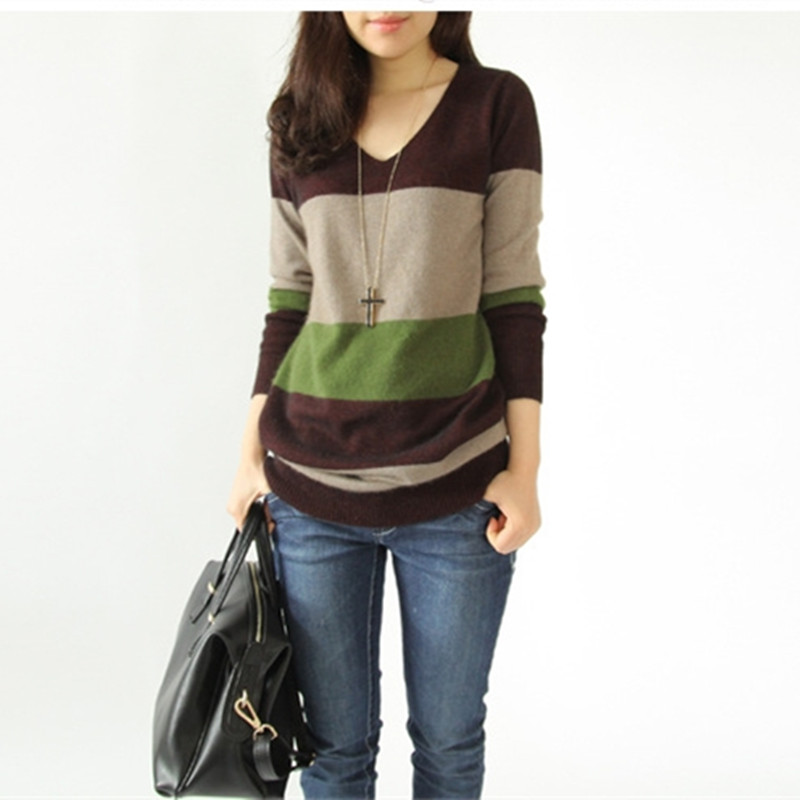 

Autumn Winter Sweater Fashion Wool Cashmere Long Women Dress Slim Warm Sweaters Knit Pullovers Tops Female Cashmere Sweaters, Multi