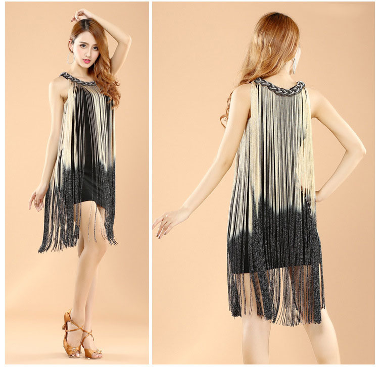 

2016 High quality cheap fringe latin dance costumes for women girls tassel latin dance skirt on sale, As picture