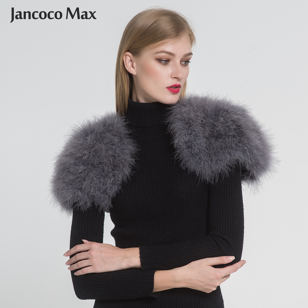 

2019 Real Fur Cape Shrug Women Genuine Ostrich Feather Fur Shawl Poncho Fashion Hot Sale  S1264, White