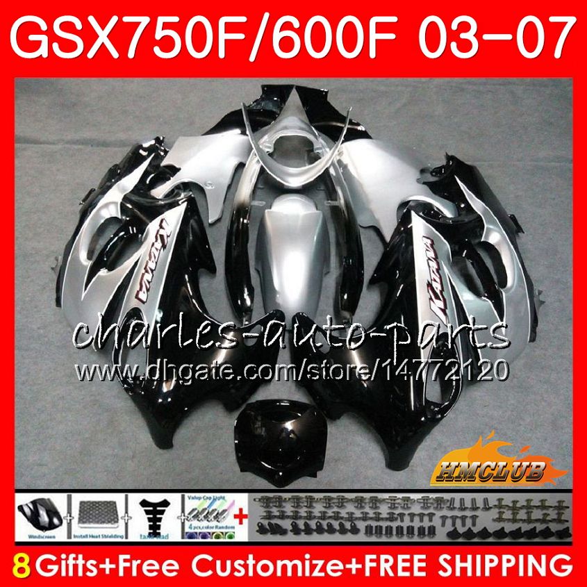 

Body For SUZUKI KATANA GSXF750 GSXF600 2003 2004 2005 2006 2007 Silvery blk 3HC.13 GSX600F GSX750F GSXF 600 750 03 04 05 06 07 Fairing kit, No. 2