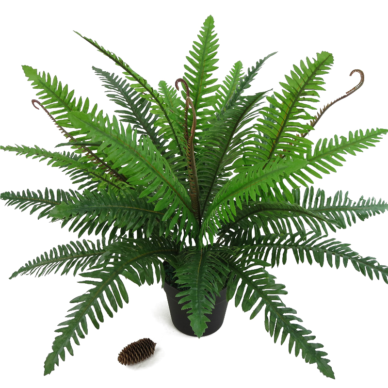 

Simulation Big Persian Grass Leaves Artificial Green Plants Fake Lifelike Plastic Fern Floral Arrangement Home Garden Decoration, As pic