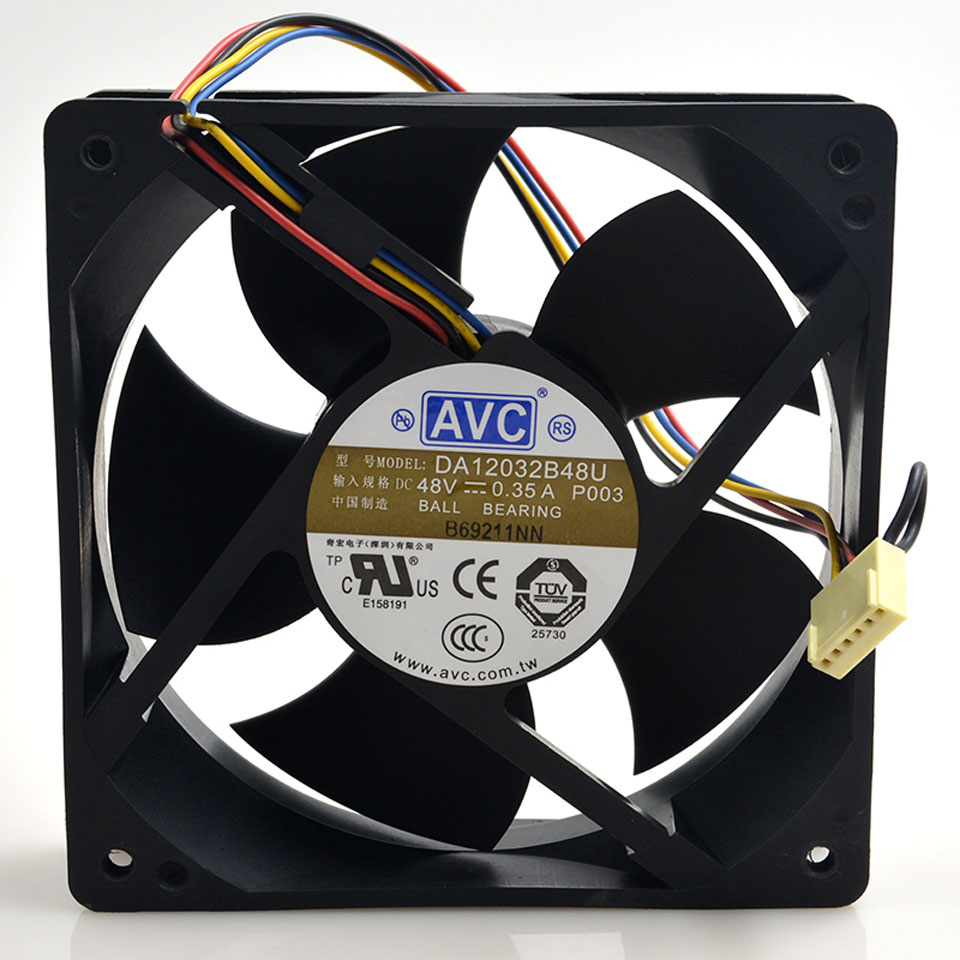 for AVC DATA1232B8U 48V 0.43A 12CM Industrial Computer Inverter Cooling Fan