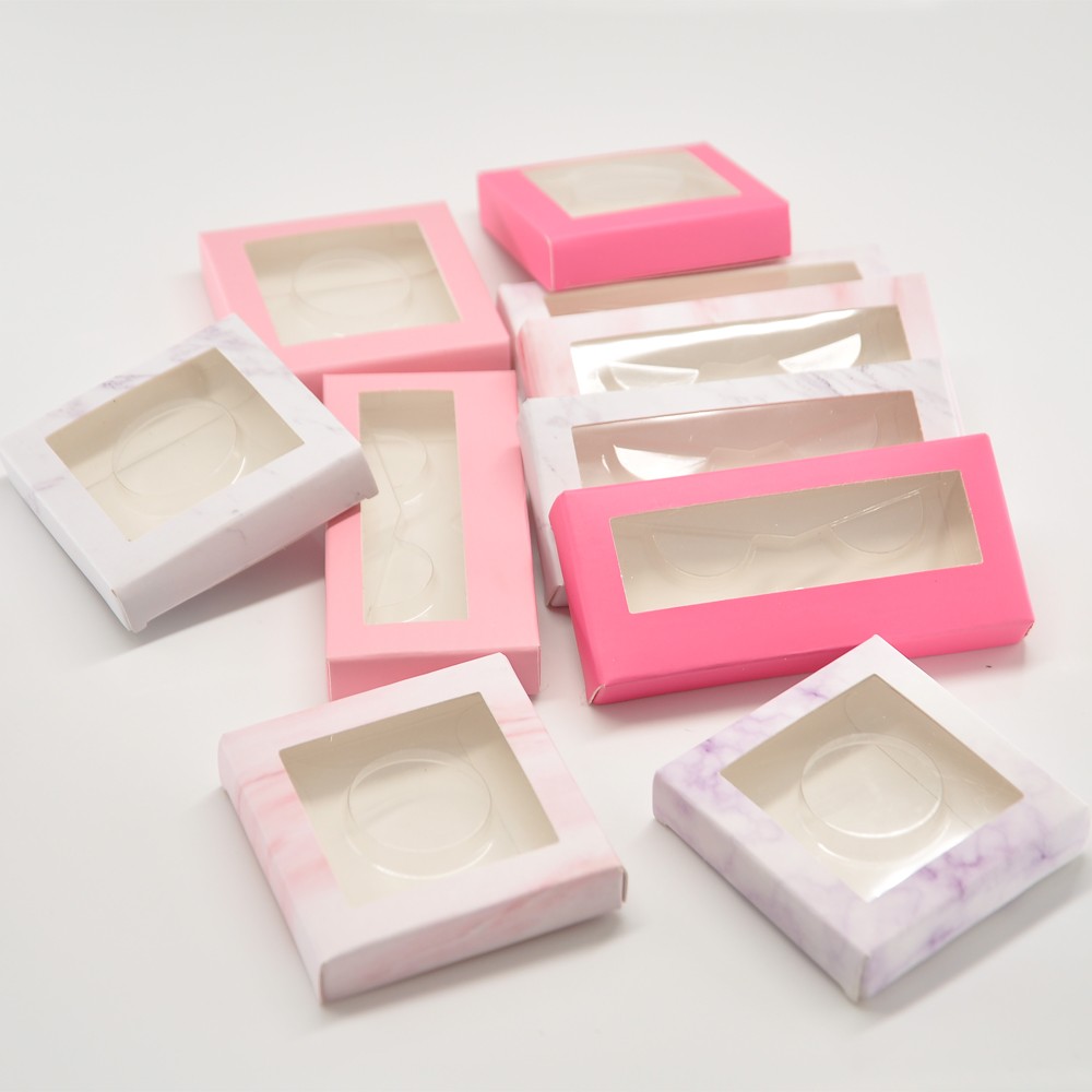 

wholesale paper eyelash packaging box lash boxes packaging custom private logo label faux cils 25mm mink eyelashes square case bulk vendors