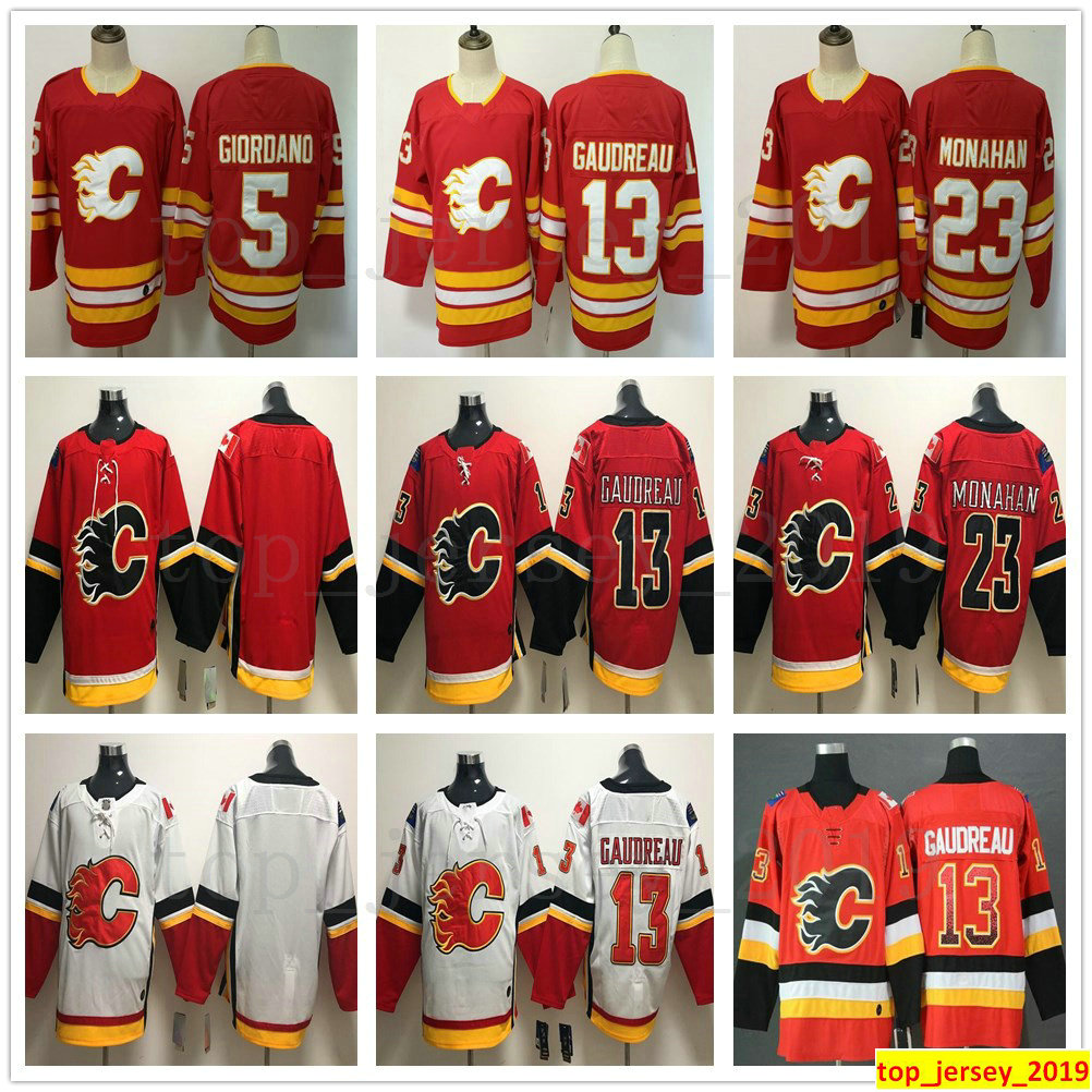

Men Women Kids Youth Calgary Flames Hockey 13 Johnny Gaudreau Jerseys 18 James Neal 5 Mark Giordano 23 Sean Monahan Jersey Red White Orange, New white