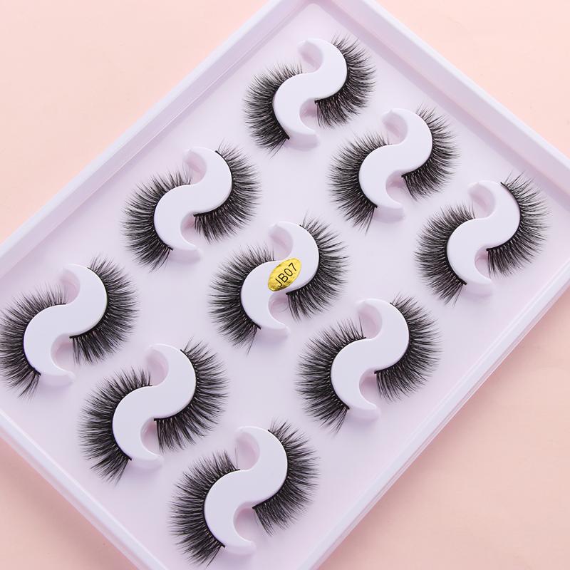

9 Pairs Fake Lashes Soft Natural Lash Mink Eyelashes Thick Eye Lashes Volume Handmade Eyelash Extension Makeup False Eyelashes