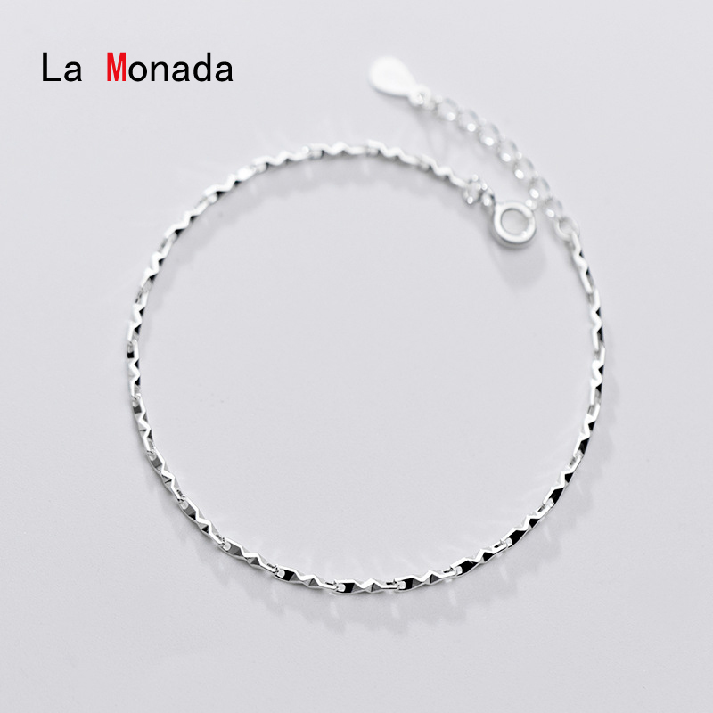 

Link, Chain La Monada Classic Silver Bracelet 925 Women Jewelry Special Fashion Minimalist Sterling Bracelets For Trendy