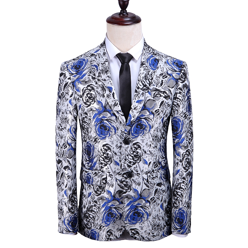 

QJ cinga brand men's suit jacket size S-5XL, fashion business casual male Blazer coat, blue red black gold Jaqueta