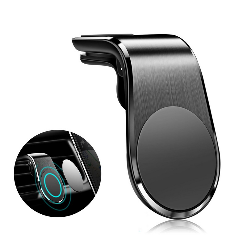 

Magnetic GPS Navigation Car Holder For Phone in Car Air Vent Mount Clip Strong Magnet Mobile Cell Smartphone Holder Auto Support, Black