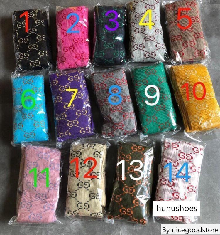 

New Gift box 14 colors Fashion Letter Pantynose Packed Panty-hose Autumn And Winter Warm Pantyhose 007