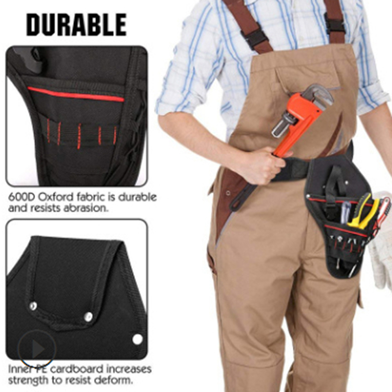 

Multi-functional Tool Bag Hardware Electrician Wrench Screwdriver Repair Tool Storage Pouch Adjustable Belt Waist Bags