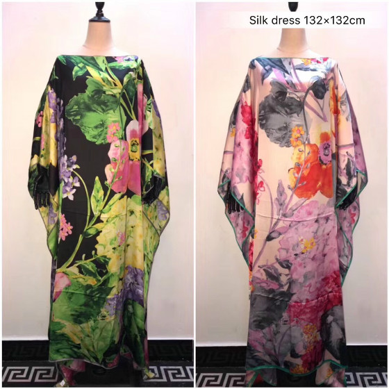 caftano seta elegante