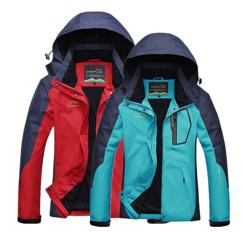 

Men And Women Hiking Jackets Autumn Outdoor Waterproof Windbreaker Male Female Climbing Camping Sports Coat CYF055 Jackets&Hoodies, Women red