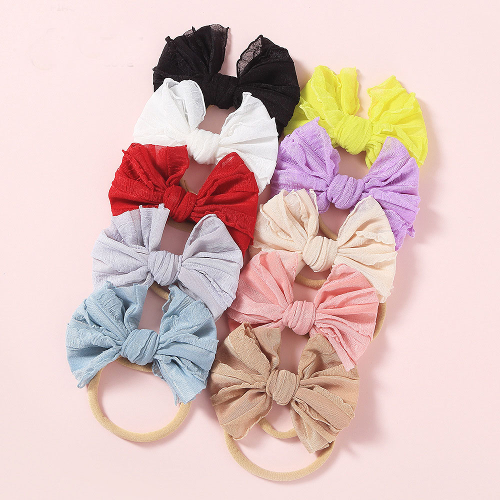 

New Europe Baby Girls Bow Knot Headband Kids Bowknot Hairband Sweet Children Bandanas Head Band 15381, Please remark color