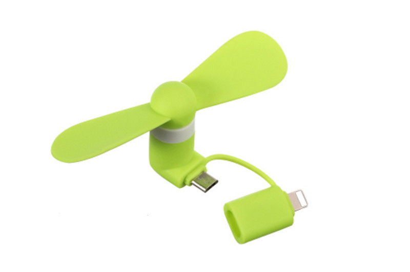 

Mini USB Mobile Fan Two In One For Android And Iphone Summer Portable Low Power Cooling Fans Party Favor