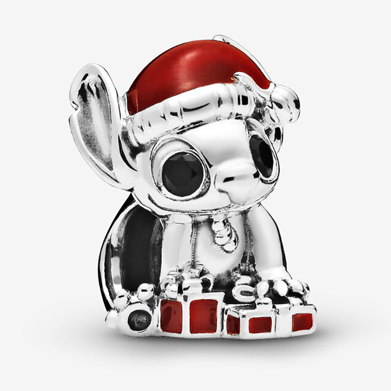 

Fit Pandora Bracelet Charm Silver Stitch Christmas Style Charms Beads Bracelets 100% 925 Bangle Gift DIY Jewelry Original LOGO