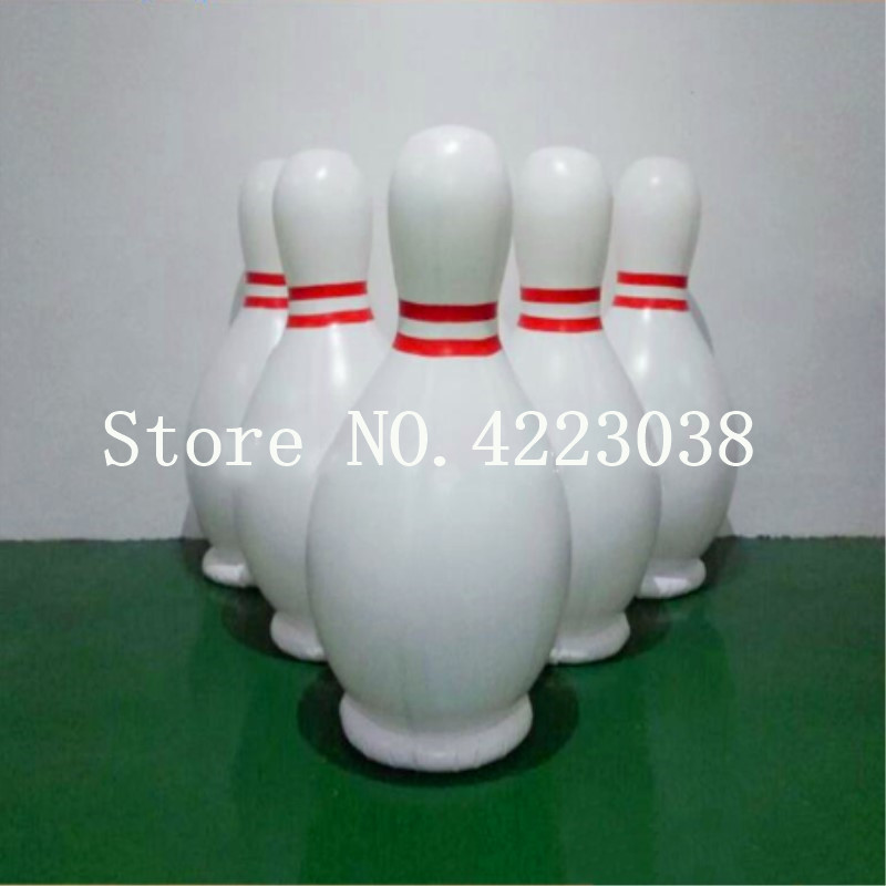 

6 pieces a lot inflatable human bowling game for bowling outdoor human bowling sport for sale