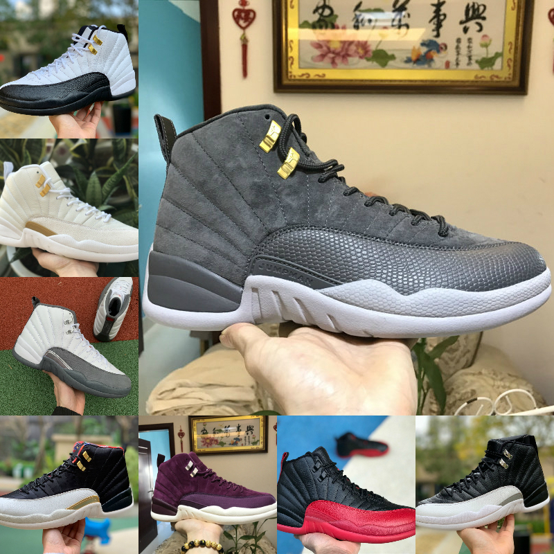 

2020 Men Basketball Shoes Cheap 12 12s Game Royal Flu Game PLAYOFF Triple Black OVO White Gym Red Mens Athletic Sports Outdoor Sneakers
