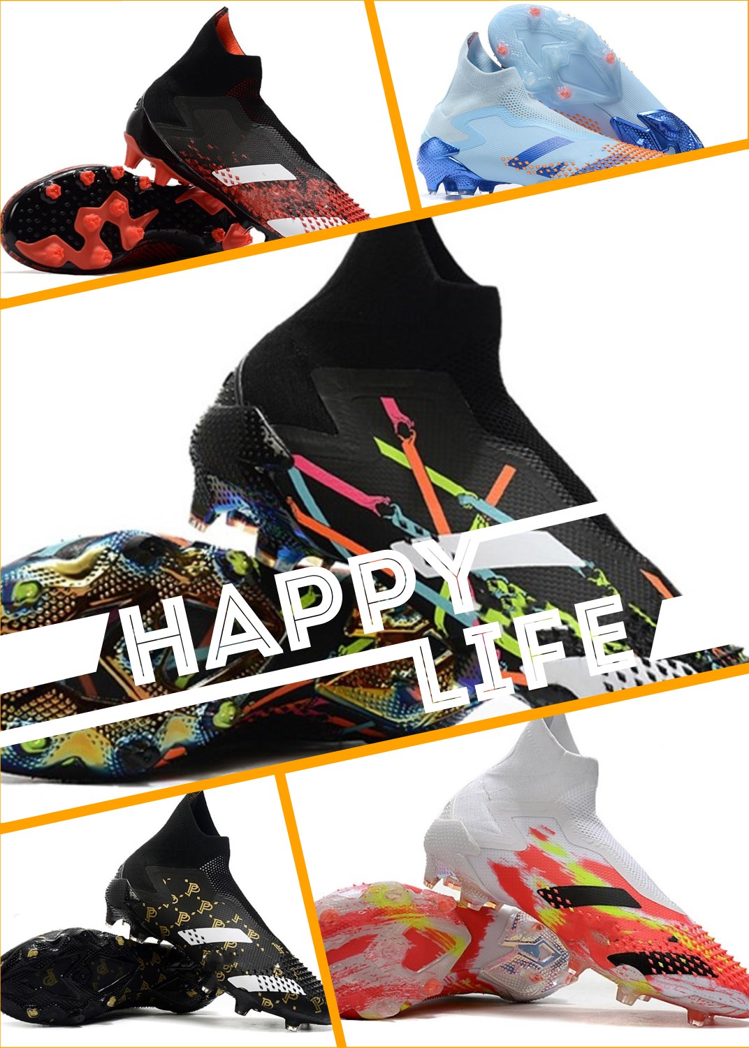 2020 Football Crampons Nouveau Hommes Messi Predators Mutator 20.3 FG Chaussures de soccer de base Noir Blanc Rouge Designer Predator Mutator20 +
