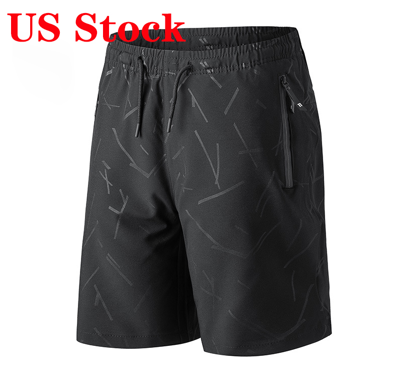 

US Stock! New Summer fashion brand designer mens sport leisure beach surf high-quality swimming shorts men beach short, As picture
