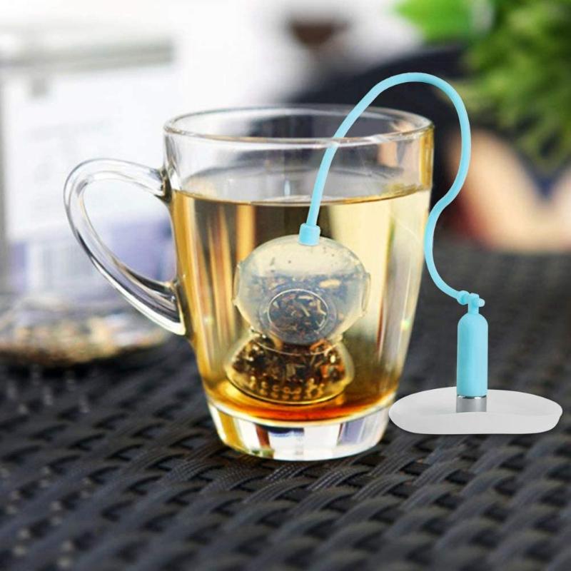 

Eco Reusable Silicone Infuser Strainer Filter Diver Shape for Home Making for Teapots, Cups with Lid