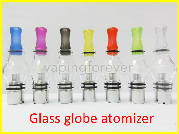 

Glass Globe Atomizer Pyrex Glass Tank Wax Dry Herb Vaporizer Pen Vapor Electronic Cigarette Glass Atomizer Dome Atomizer For Ego T Evod Batt