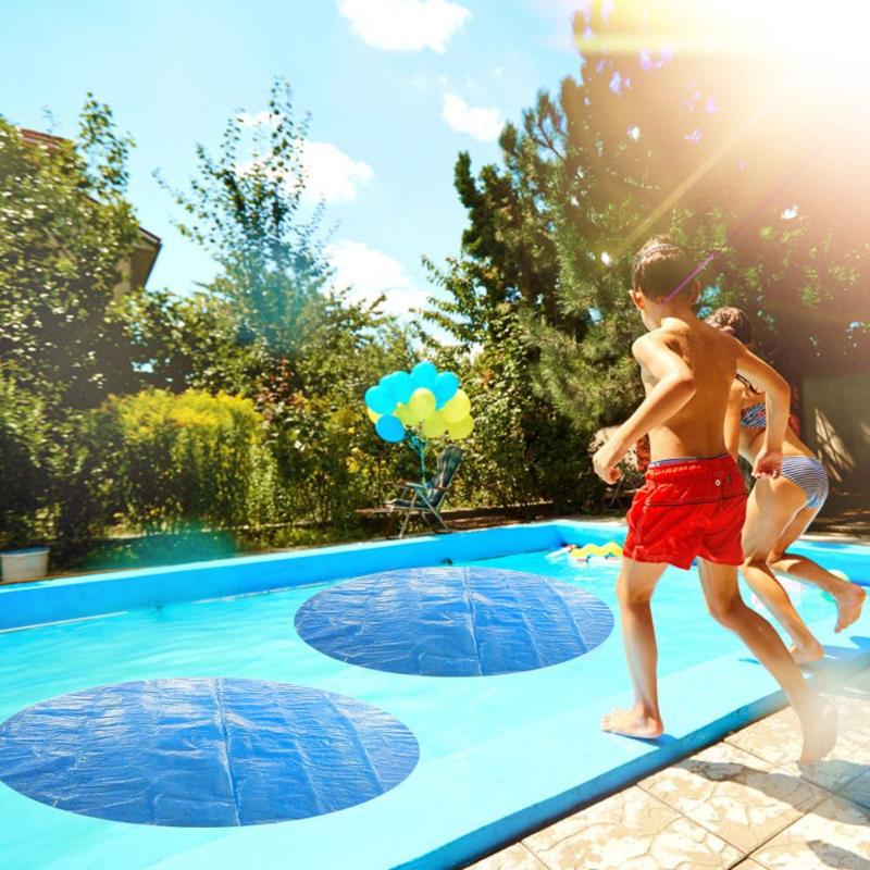 

Swimming Pool Round Solar Cover 5ft Foot Above Ground Blue Protection Swimming Pool Anti-evaporation and anti-corrosion N4