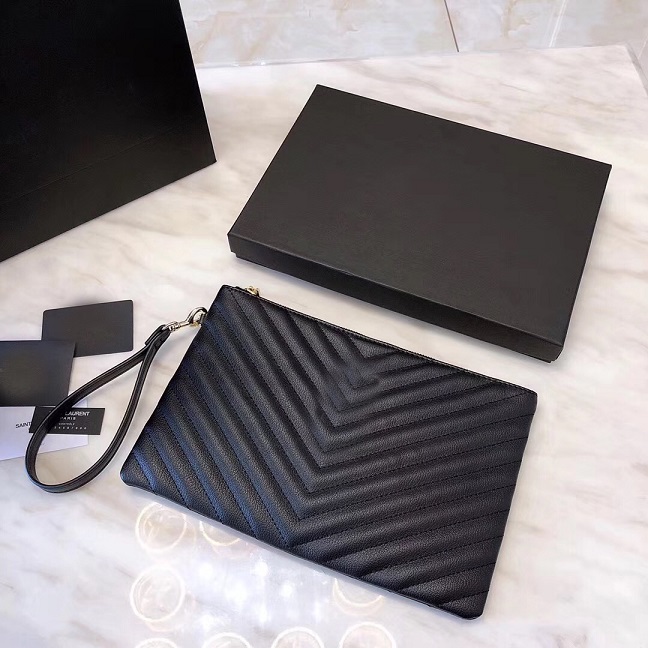 

high quality arrival Classic handbags clutch bag women shoulder fashion bags genuine leather purse two hardware female with box, Black with box