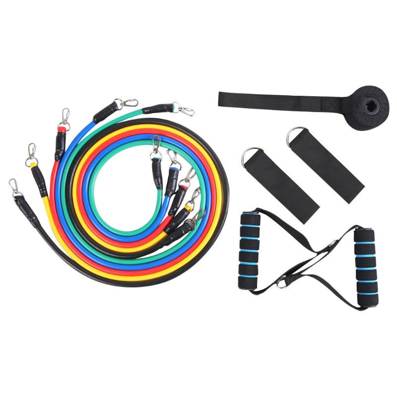 

11pcs / Set Yoga Resistance Bands Set Loop Bands Natural Rubber Latex Fitness Re sistance Exercise Elastic Pul Yoga sports, Black