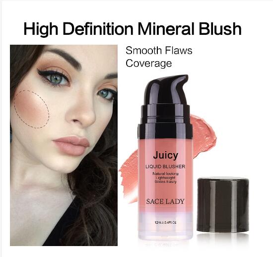 

SACE LADY Liquid Blusher Shimmer Smooth Cheek Blush Makeup, Customize