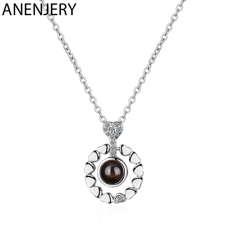 

925 Sterling Silver Zircon Necklace For Women Gift Meaningful Necklace