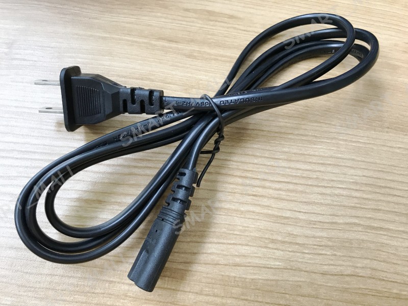 

Figure 8 AC Power Cord Line Wire Replacement Mains Cable 1.5M 5 Feet For Playstation Laptop Charger 2 Prong US EU Plug LLFA