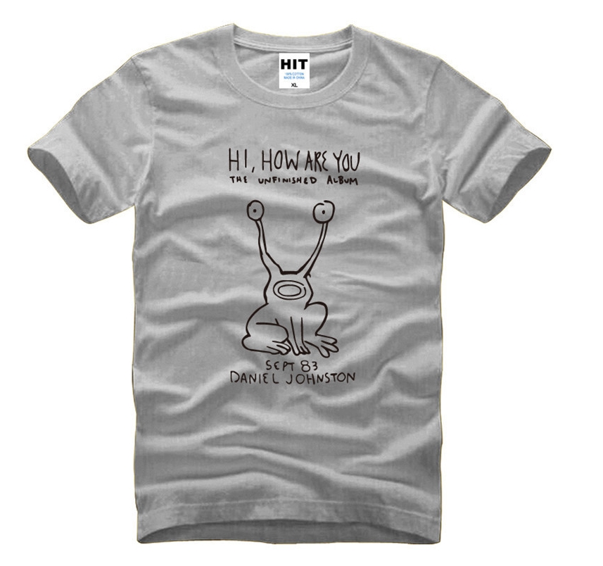 

Men's T-Shirts T Shirt Rock Roll Hi How Are You Letter Print Tshirt Cotton O Neck T-Shirt, Red