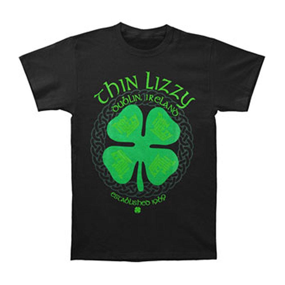 

Thin Lizzy Men' Four Leaf Clover T-shirt Black