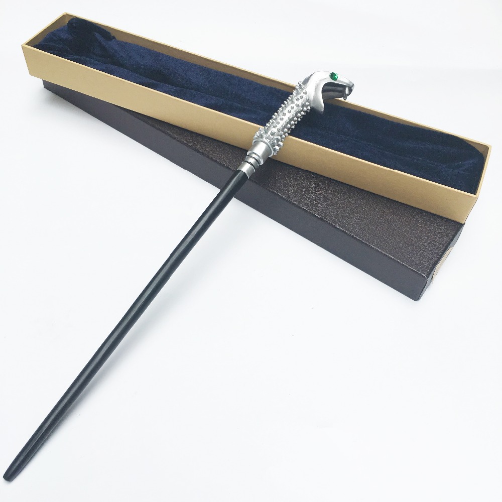 

Colsplay Metal Core Newest Quality Deluxe COS Lucius Malfoy Magic Wands/Stick with Gift Box packing