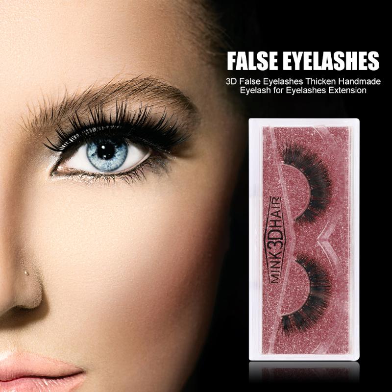 

2pcs 3D False Eyelashes Thicken Handmade Long Eyelash Extended Beauty Makeup False Eyelashes for Extension