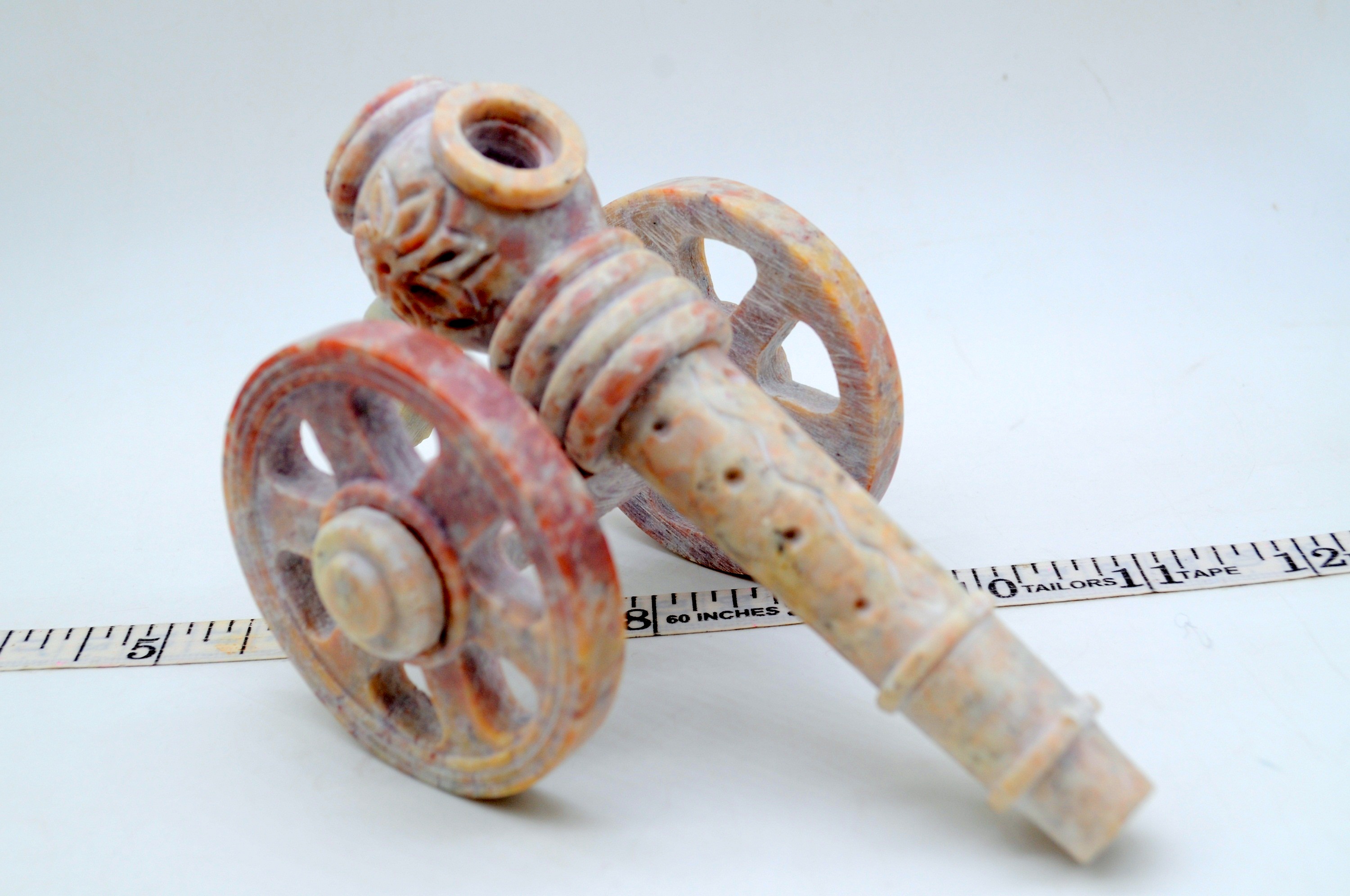 

CANNON STONE PIPE HAND MADE NATURAL STONE HAND PIPE SMOKING ACCESSORY/BONG/CHAKRA WATER PIPE / WAX RIG